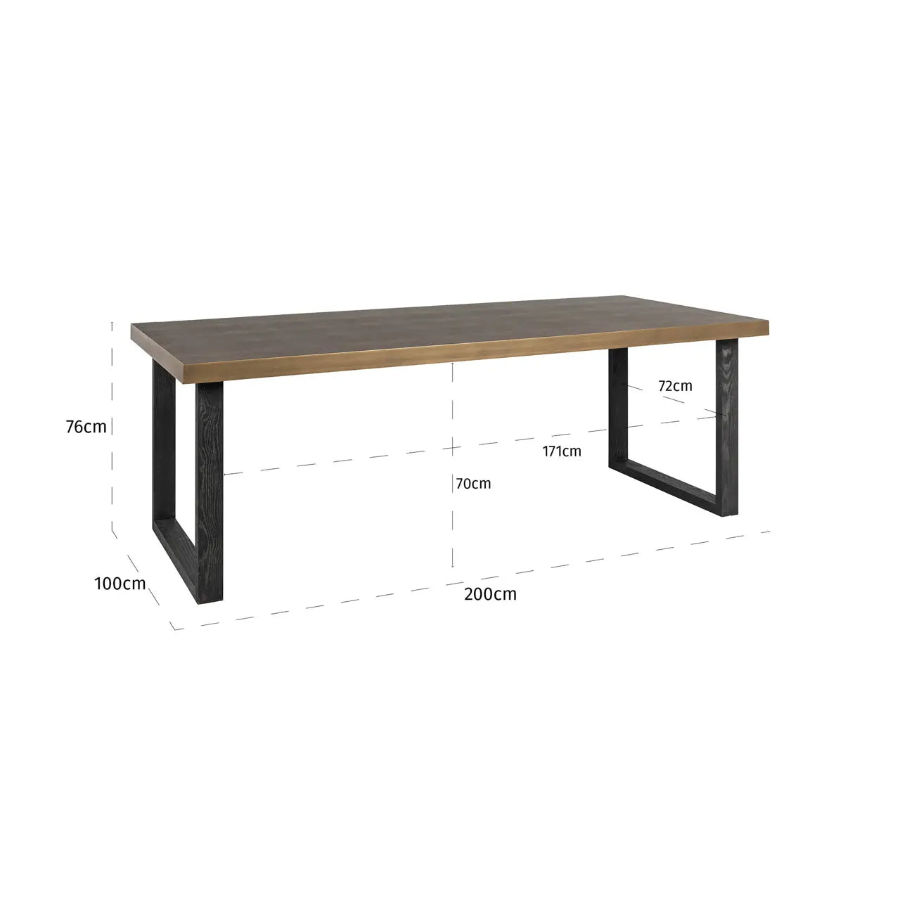 Richmond Interiors Bloomville 200cm Natural Wood Dining Table   Nicholas John Interiors