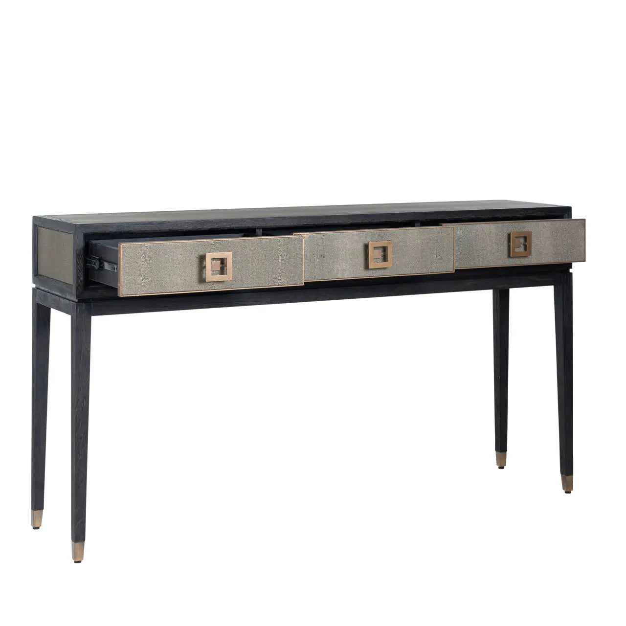 Richmond Interiors Bloomville Console Table in Gold  Nicholas John Interiors