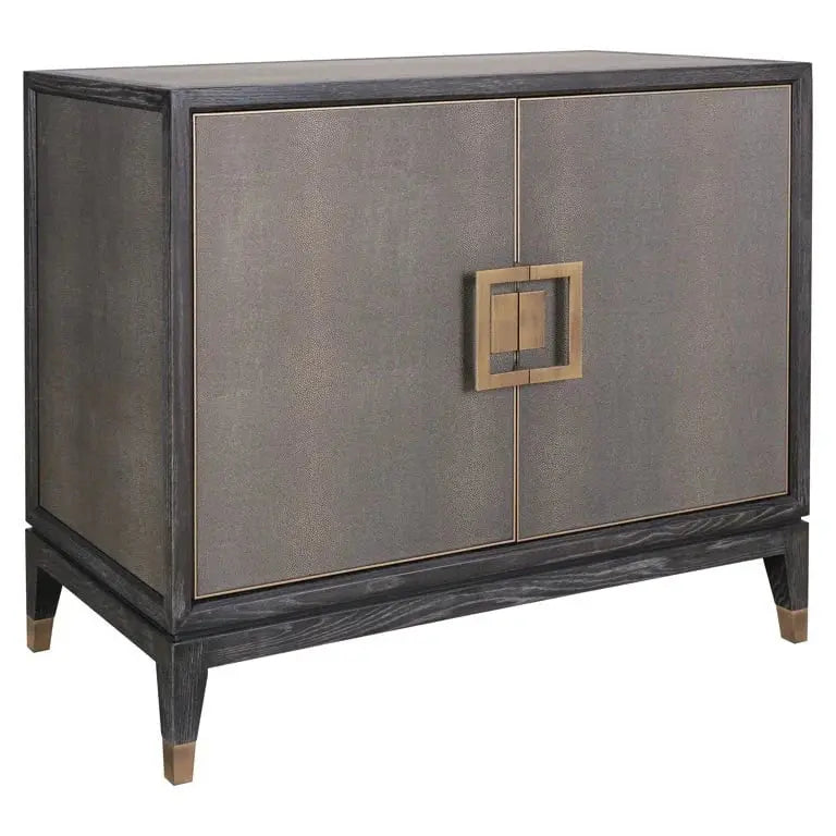 Richmond Interiors Bloomville Sideboard in Brass Shagreen   Nicholas John Interiors