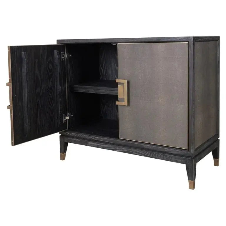 Richmond Interiors Bloomville Sideboard in Brass Shagreen   Nicholas John Interiors