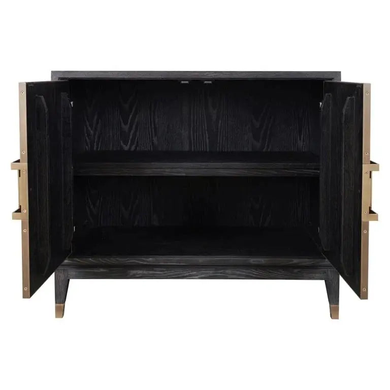 Richmond Interiors Bloomville Sideboard in Brass Shagreen   Nicholas John Interiors