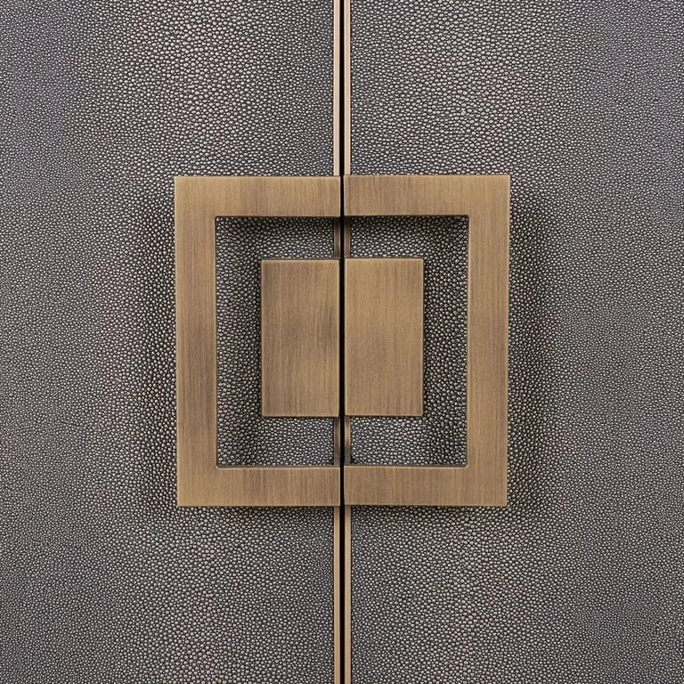 Richmond Interiors Bloomville Sideboard in Brass Shagreen   Nicholas John Interiors