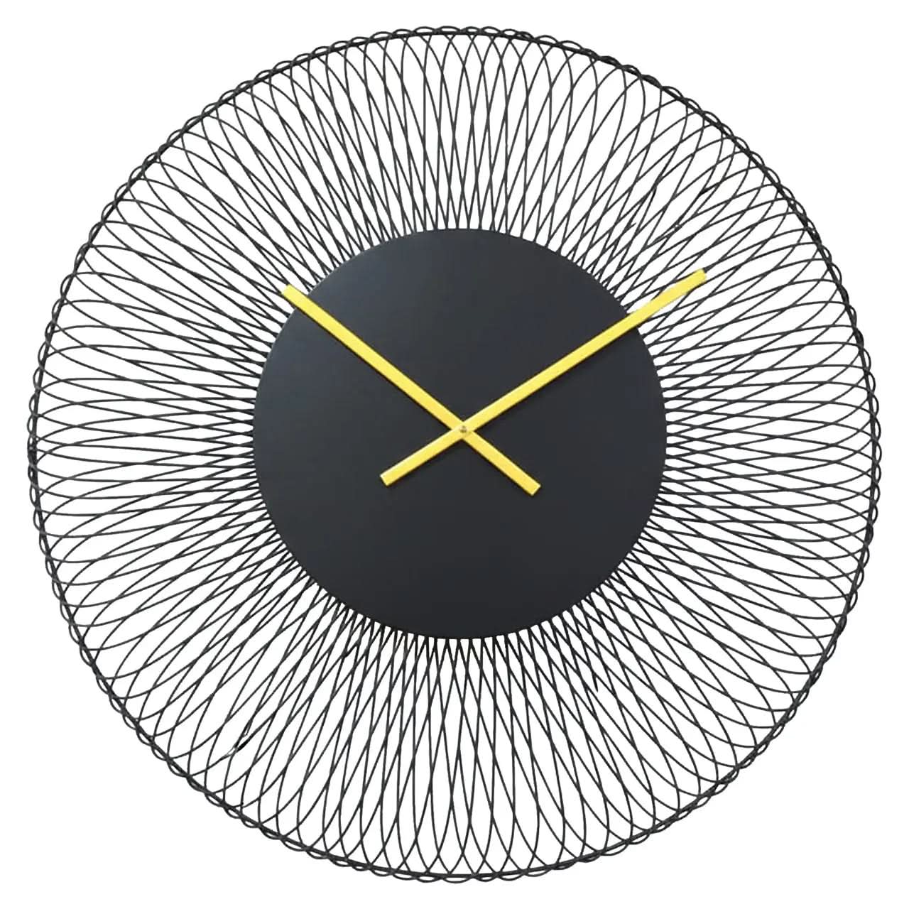 Richmond Interiors Blunt Black Clock   Nicholas John Interiors