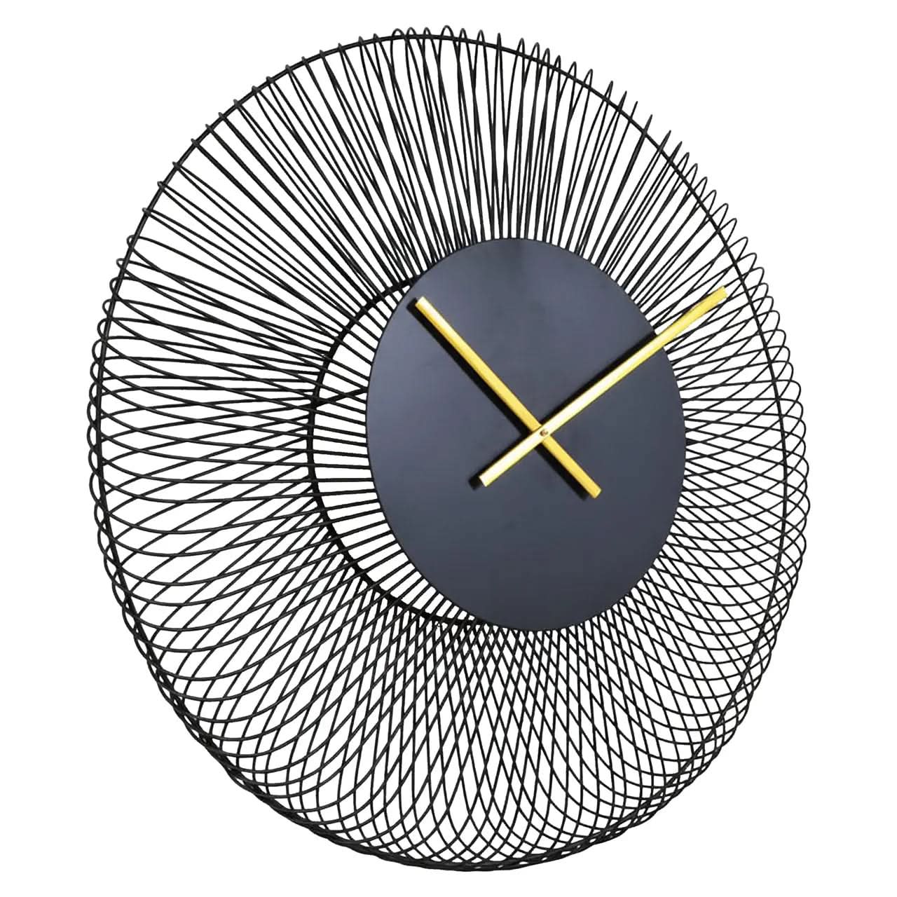 Richmond Interiors Blunt Black Clock   Nicholas John Interiors