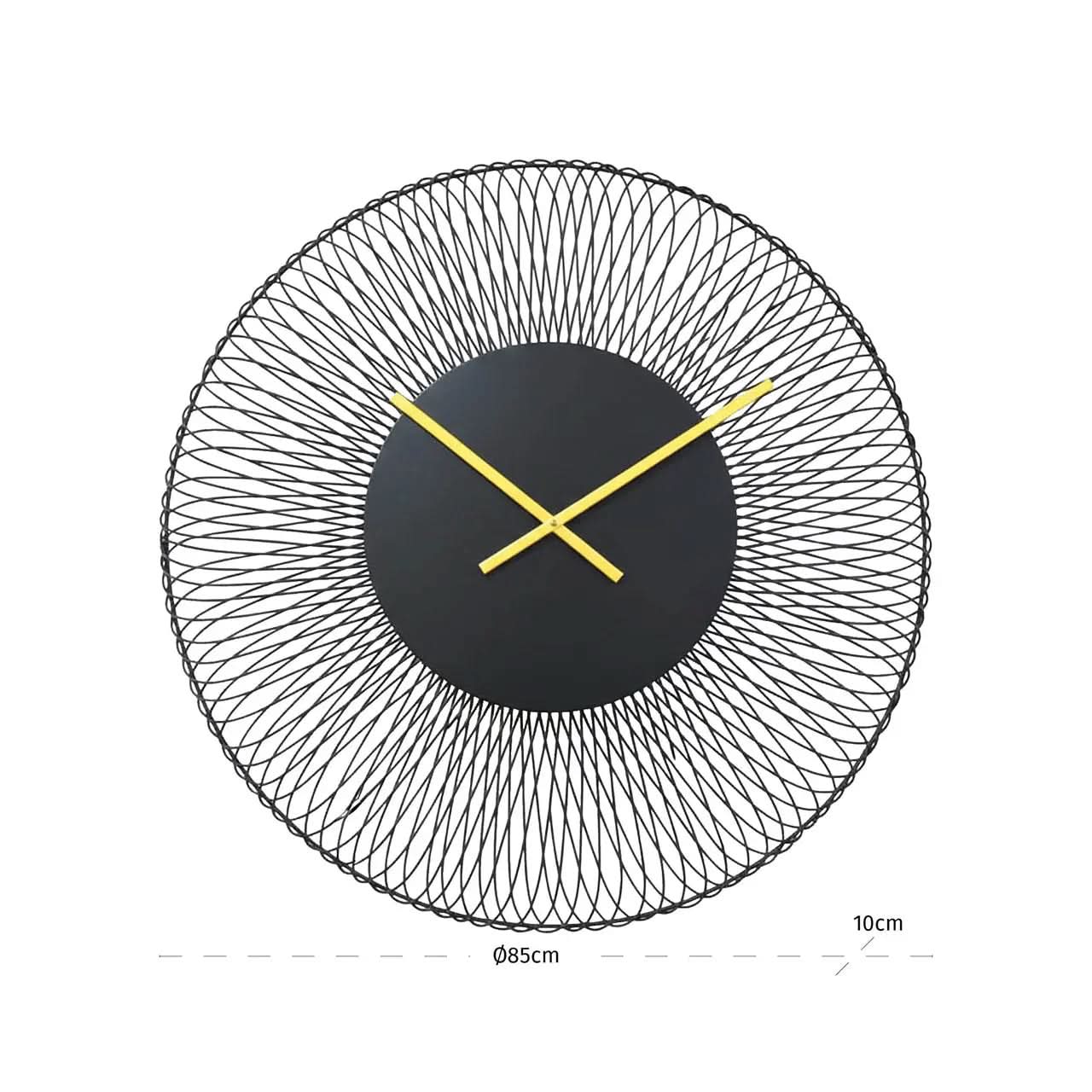 Richmond Interiors Blunt Black Clock   Nicholas John Interiors