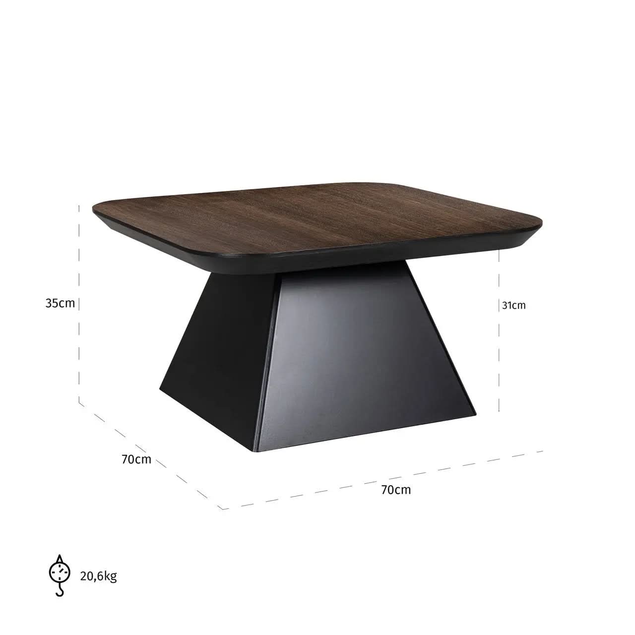 Richmond Interiors Bonvoy Coffee Table in Brown   Nicholas John Interiors