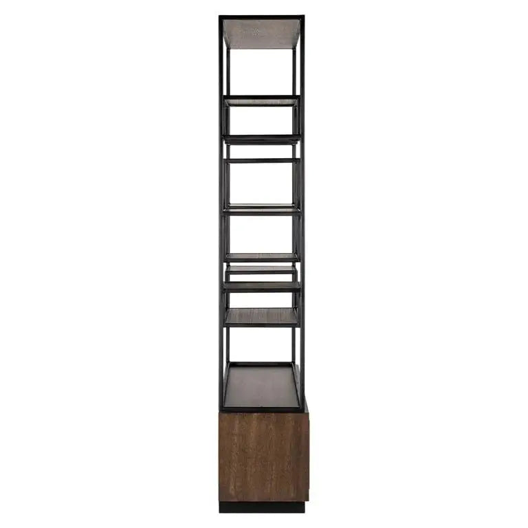 Richmond Interiors Bonvoy Display Cabinet in Brown Oak Veneer   Nicholas John Interiors