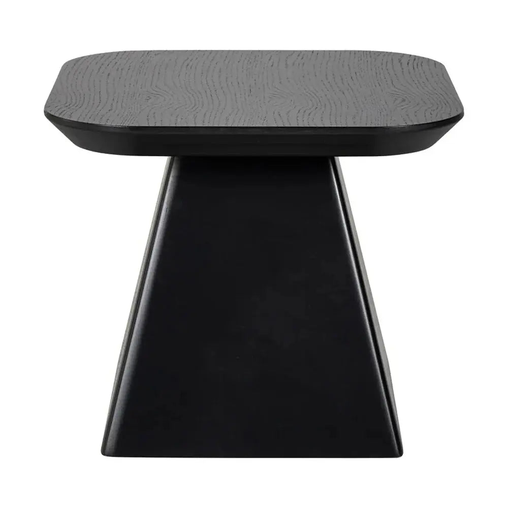 Richmond Interiors Bonvoy End Table in Black Oak Veneer   Nicholas John Interiors