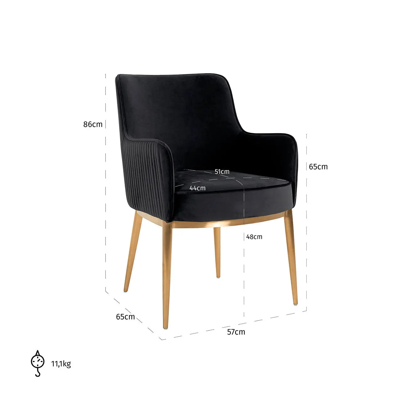 Richmond Interiors Breeze Chair – Anthracite Velvet   Nicholas John Interiors