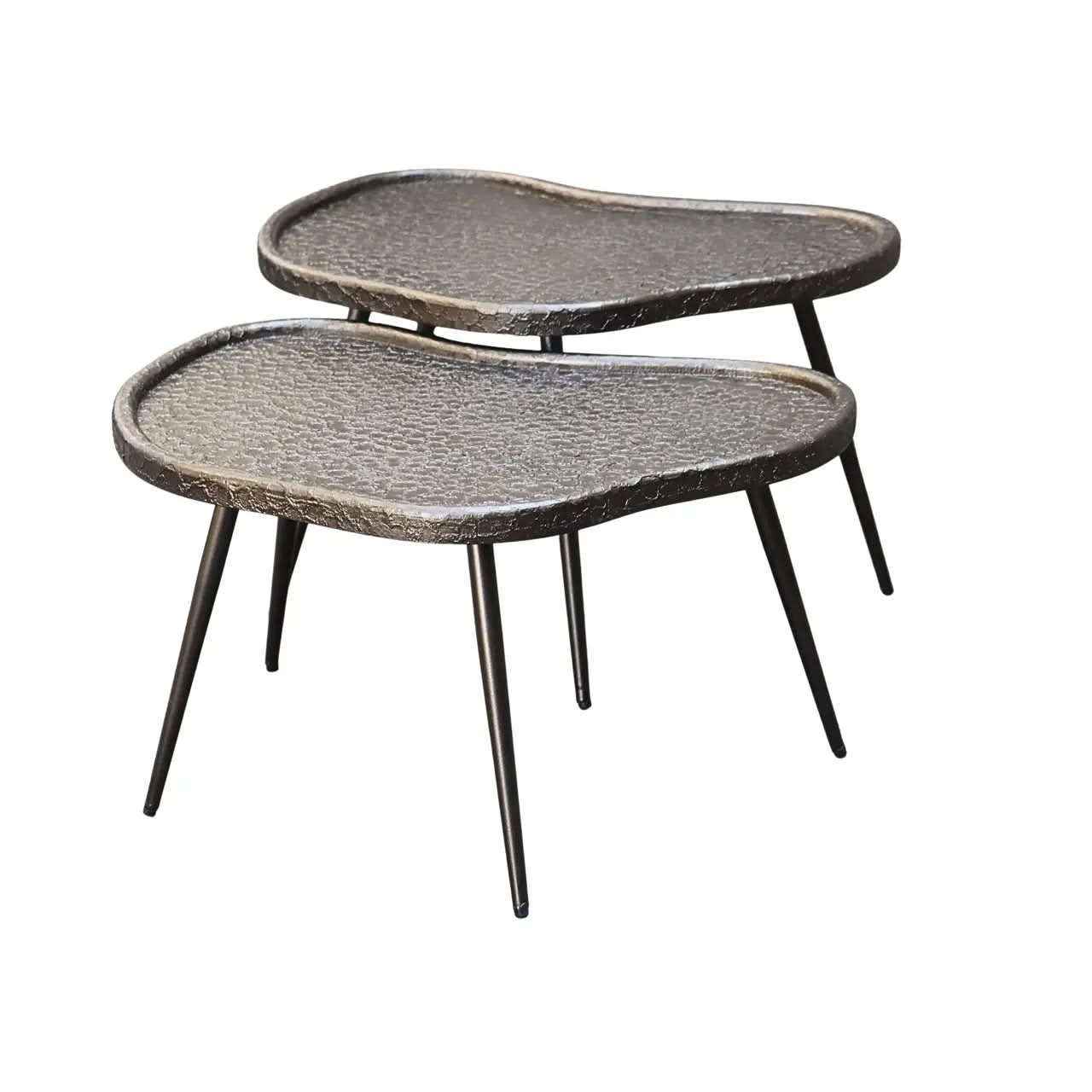 Richmond Interiors Brunzae Bean Coffee Table (Set of 2)   Nicholas John Interiors