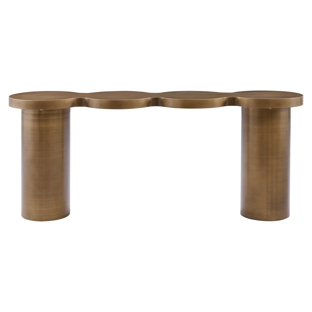 Richmond Interiors Bubba Console in Brushed Gold  Nicholas John Interiors