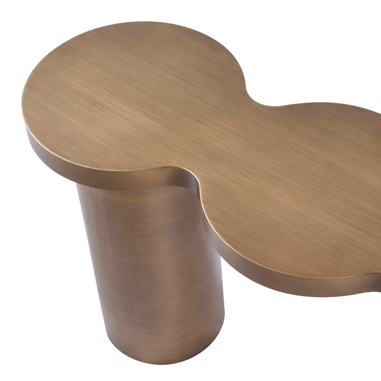 Richmond Interiors Bubba Console in Brushed Gold  Nicholas John Interiors