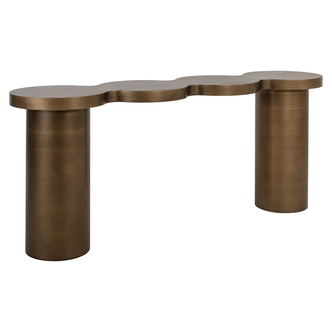 Richmond Interiors Bubba Console in Brushed Gold
