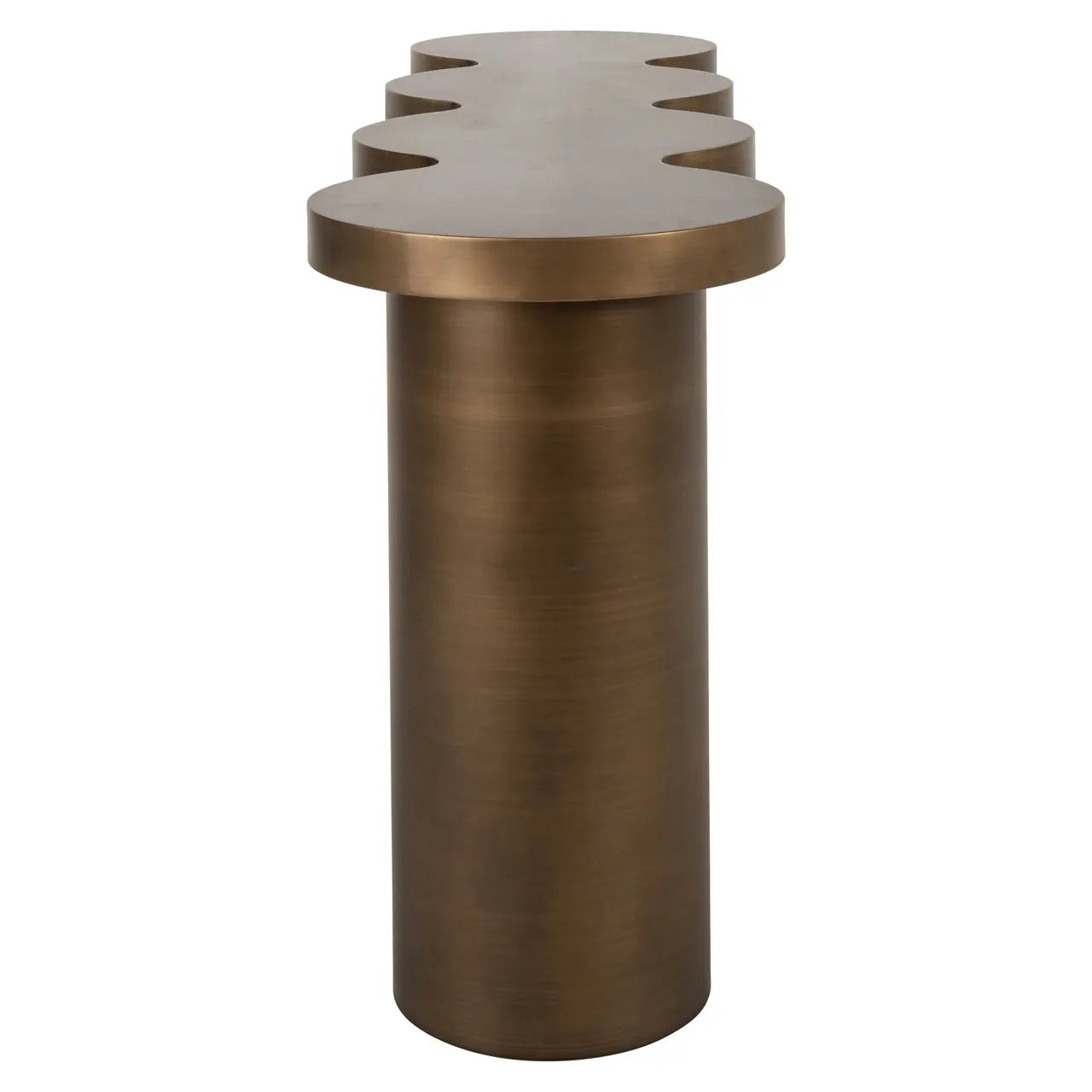 Richmond Interiors Bubba Console in Brushed Gold  Nicholas John Interiors