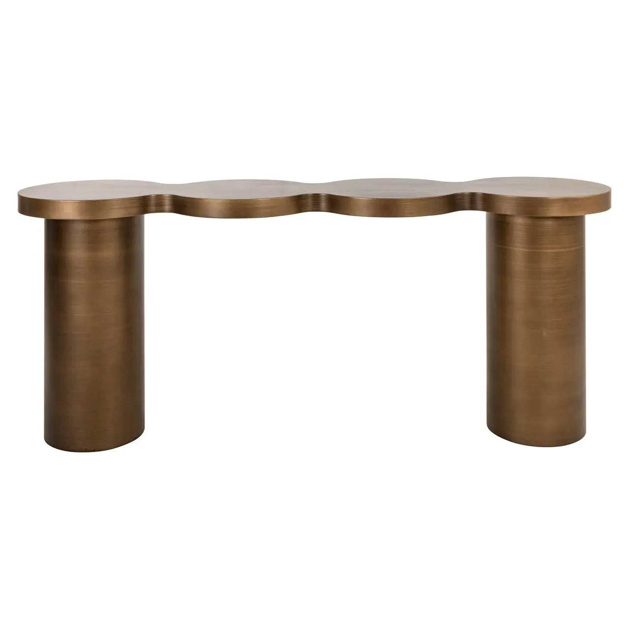 Richmond Interiors Bubba Console in Brushed Gold  Nicholas John Interiors