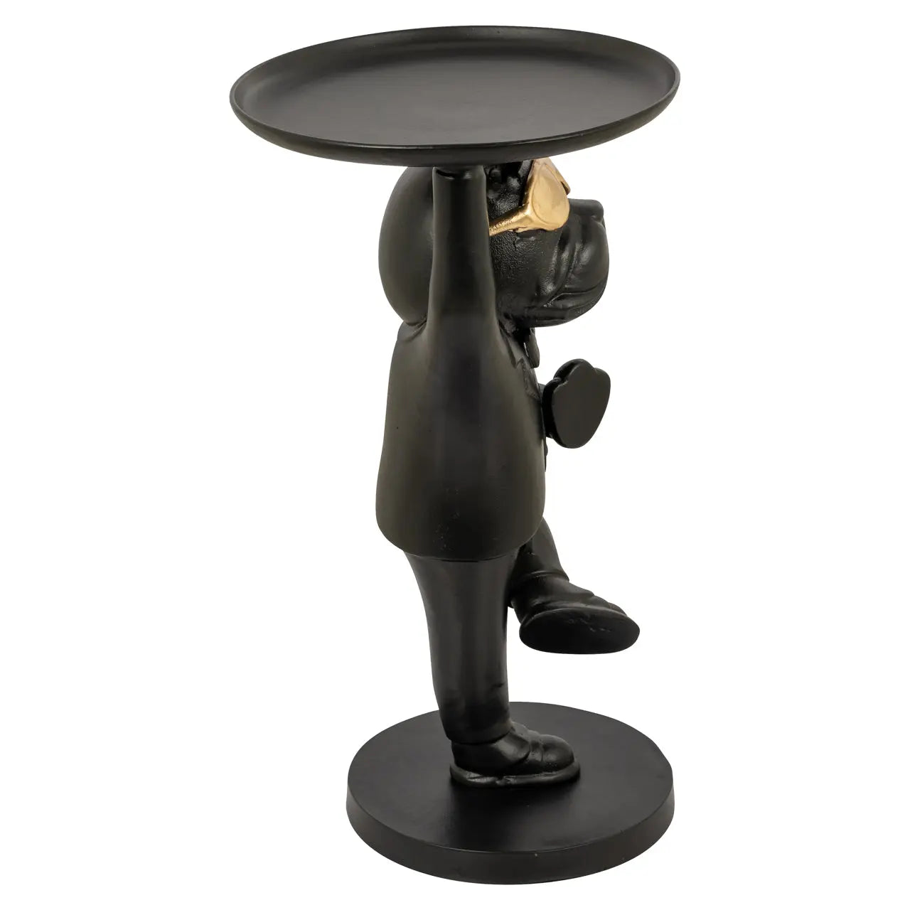 Richmond Interiors Bullie Black/Gold End Table  Nicholas John Interiors