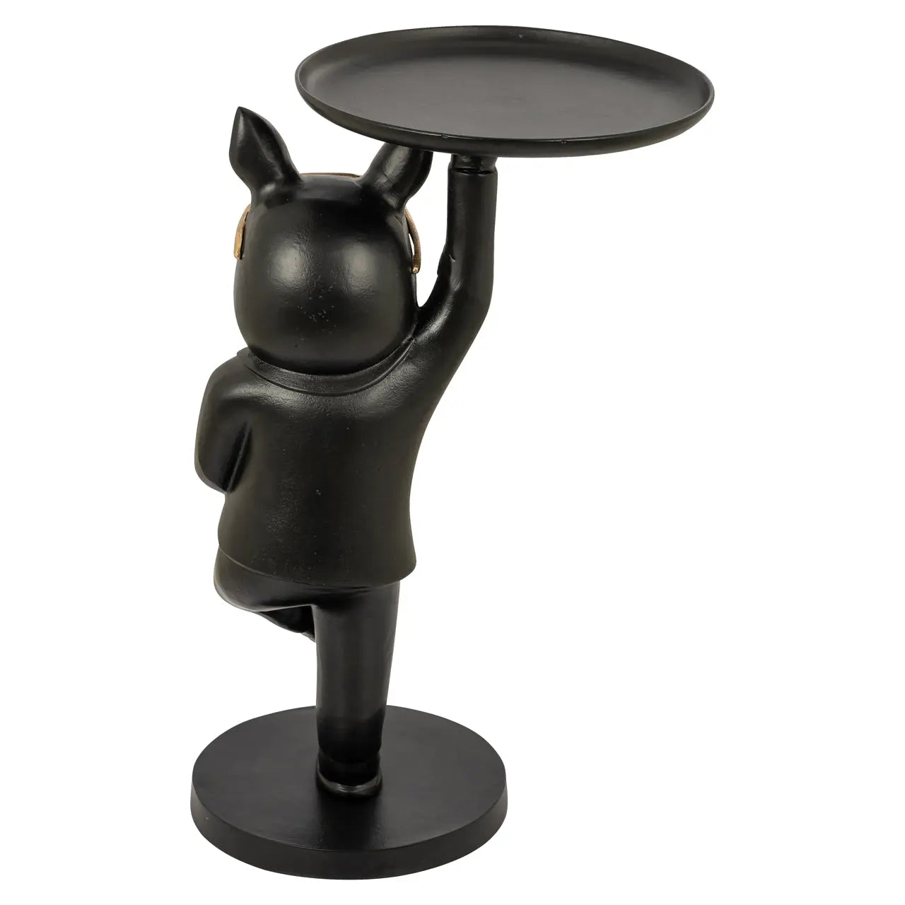Richmond Interiors Bullie Black/Gold End Table  Nicholas John Interiors