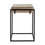Richmond Interiors Calloway Champagne Gold End Table   Nicholas John Interiors