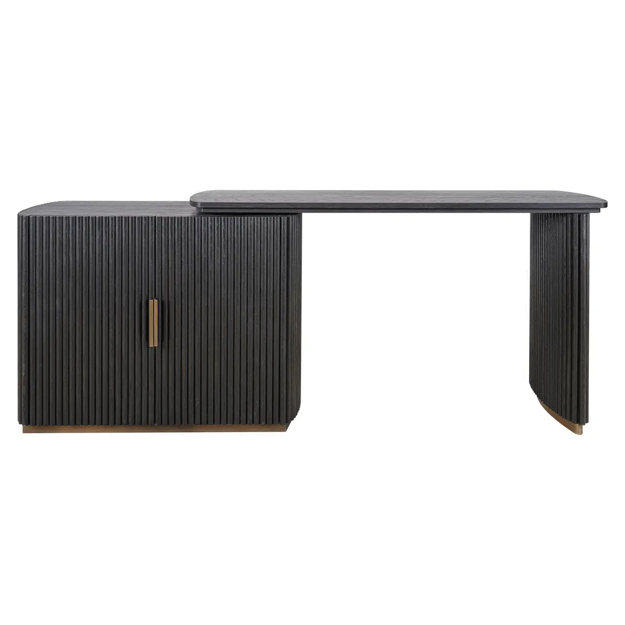 Richmond Interiors Cambon 2-Doors Desk in Dark Coffee  Nicholas John Interiors