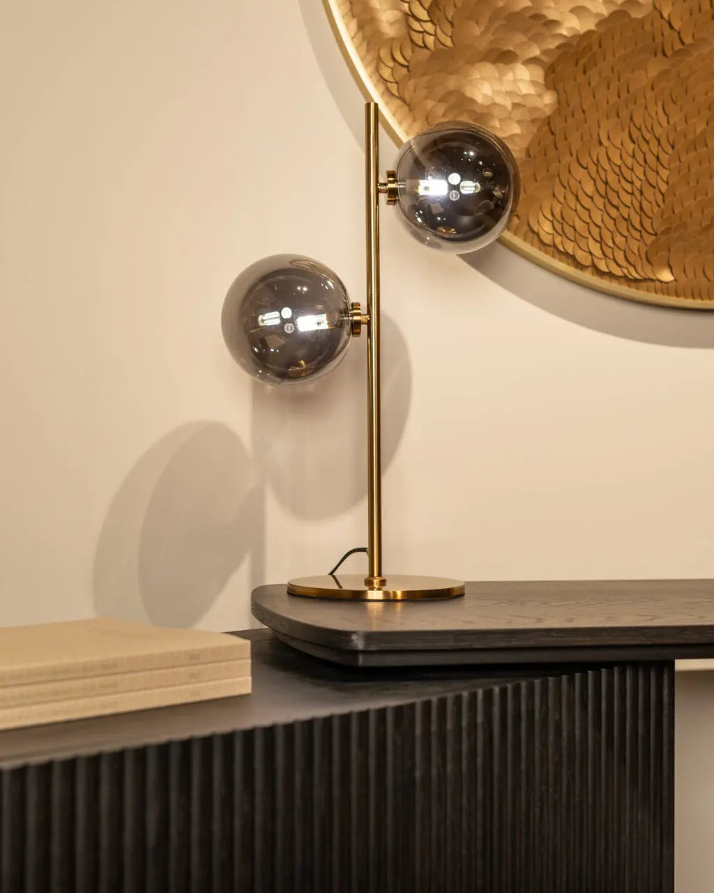 Richmond Interiors Cambon 2-Doors Desk in Dark Coffee  Nicholas John Interiors