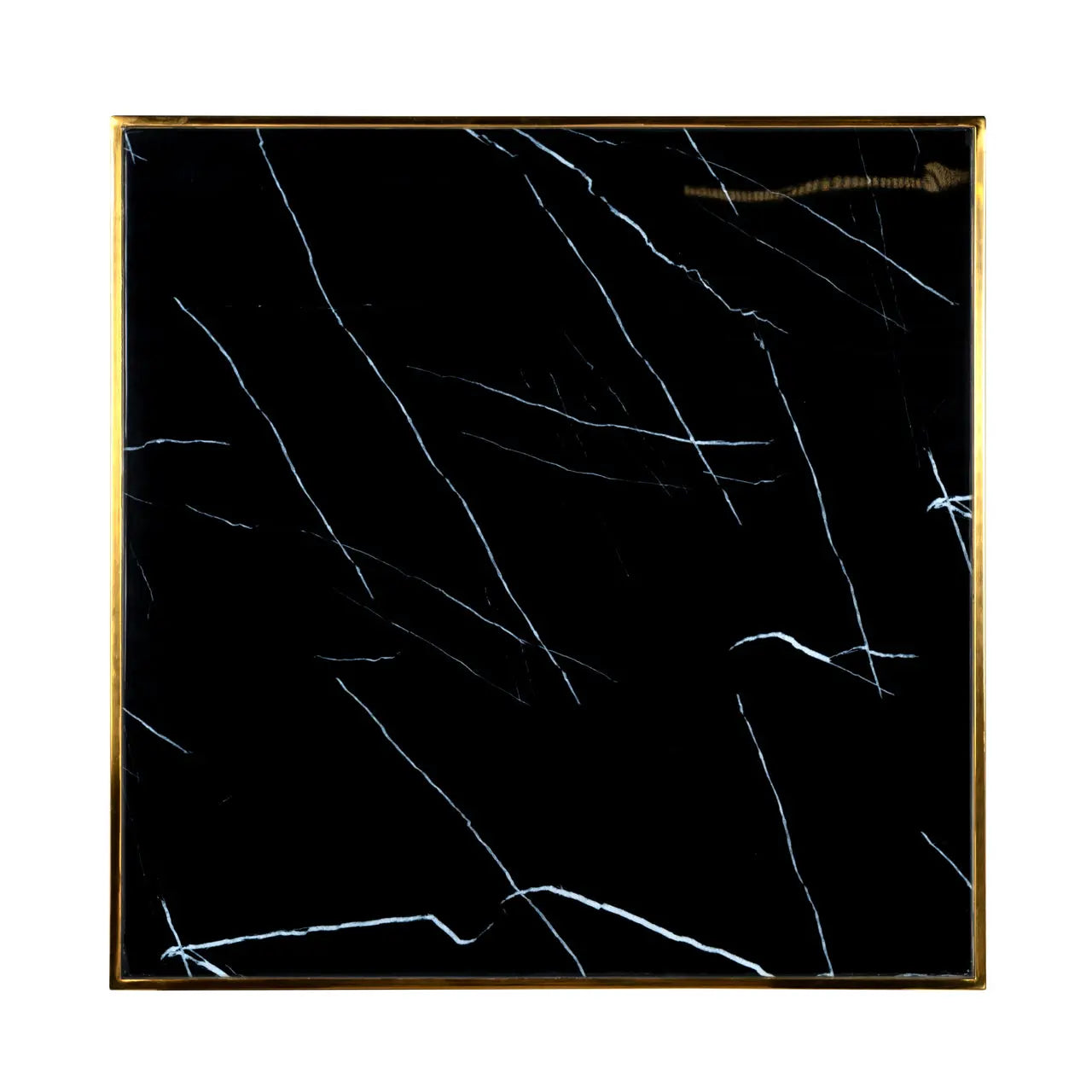 Richmond Interiors Can Roca Bistro Table in Black/Gold  Nicholas John Interiors