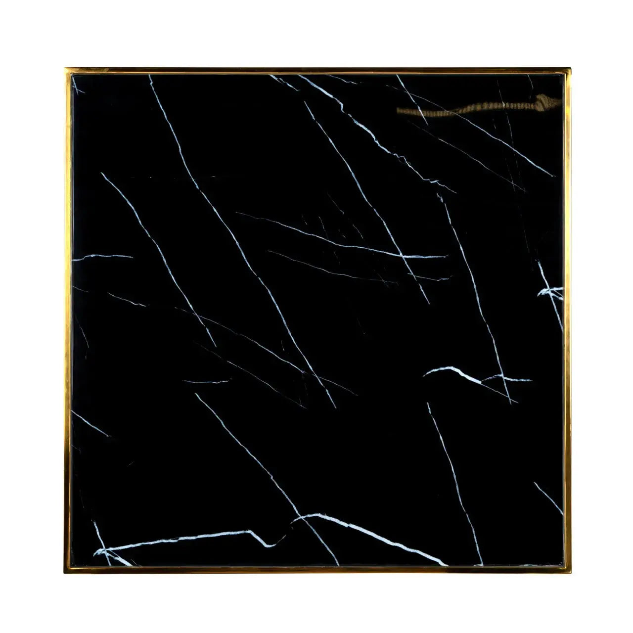 Richmond Interiors Can Roca Bistro Table in Black and Gold   Nicholas John Interiors