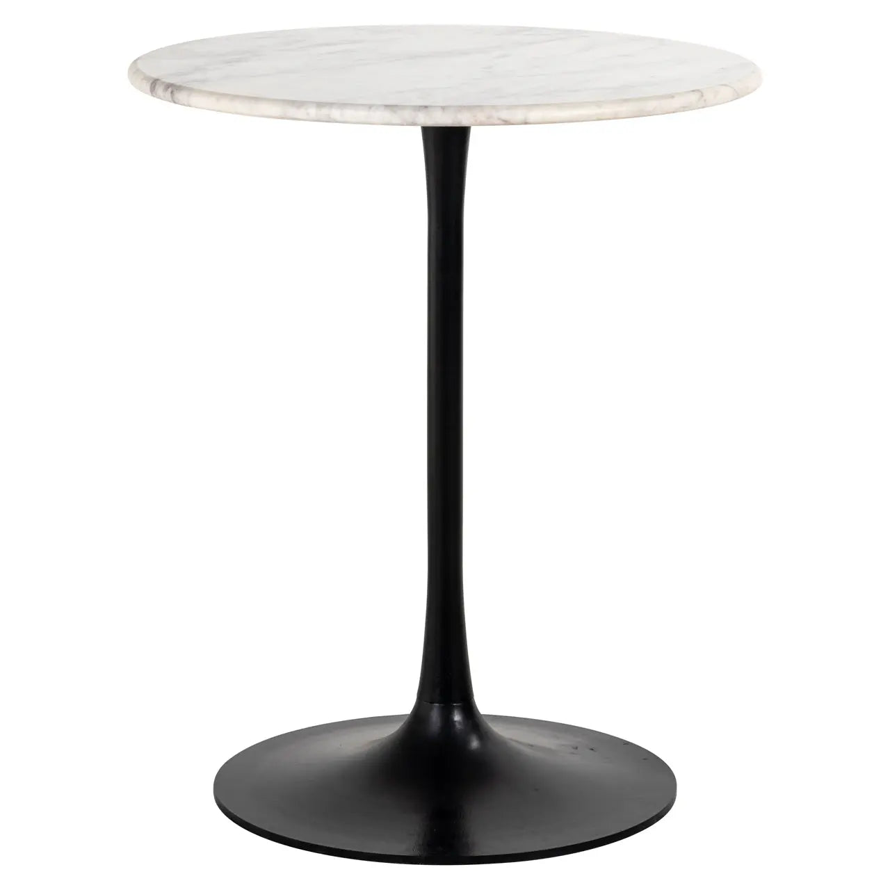 Richmond Interiors Carlten Round Bistro Table in Black and White 65cm  Nicholas John Interiors