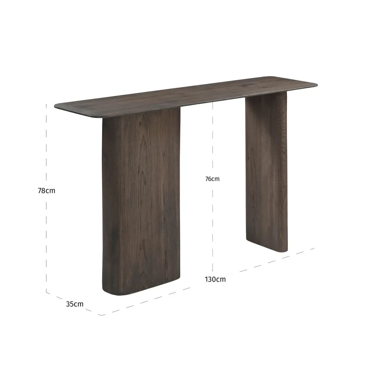 Richmond Interiors Castello Smoked Charchoal Console Table   Nicholas John Interiors