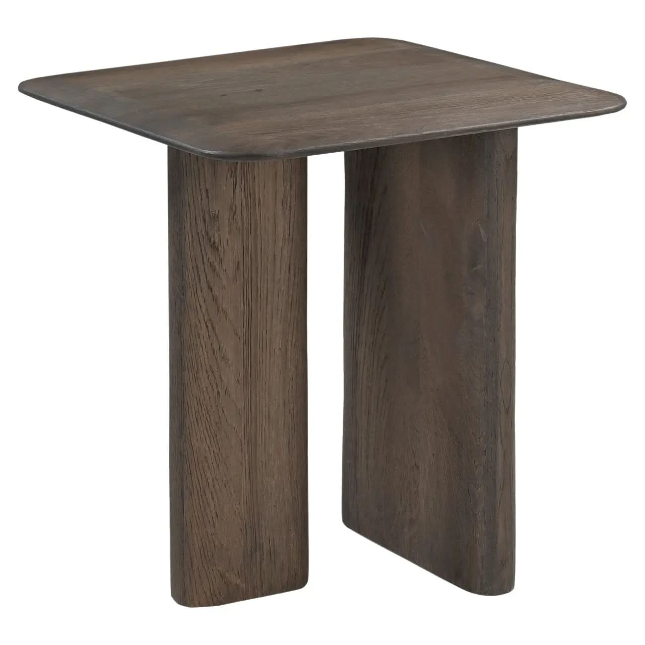 Richmond Interiors Castello Smoked Charchoal Oak Top End Table   Nicholas John Interiors
