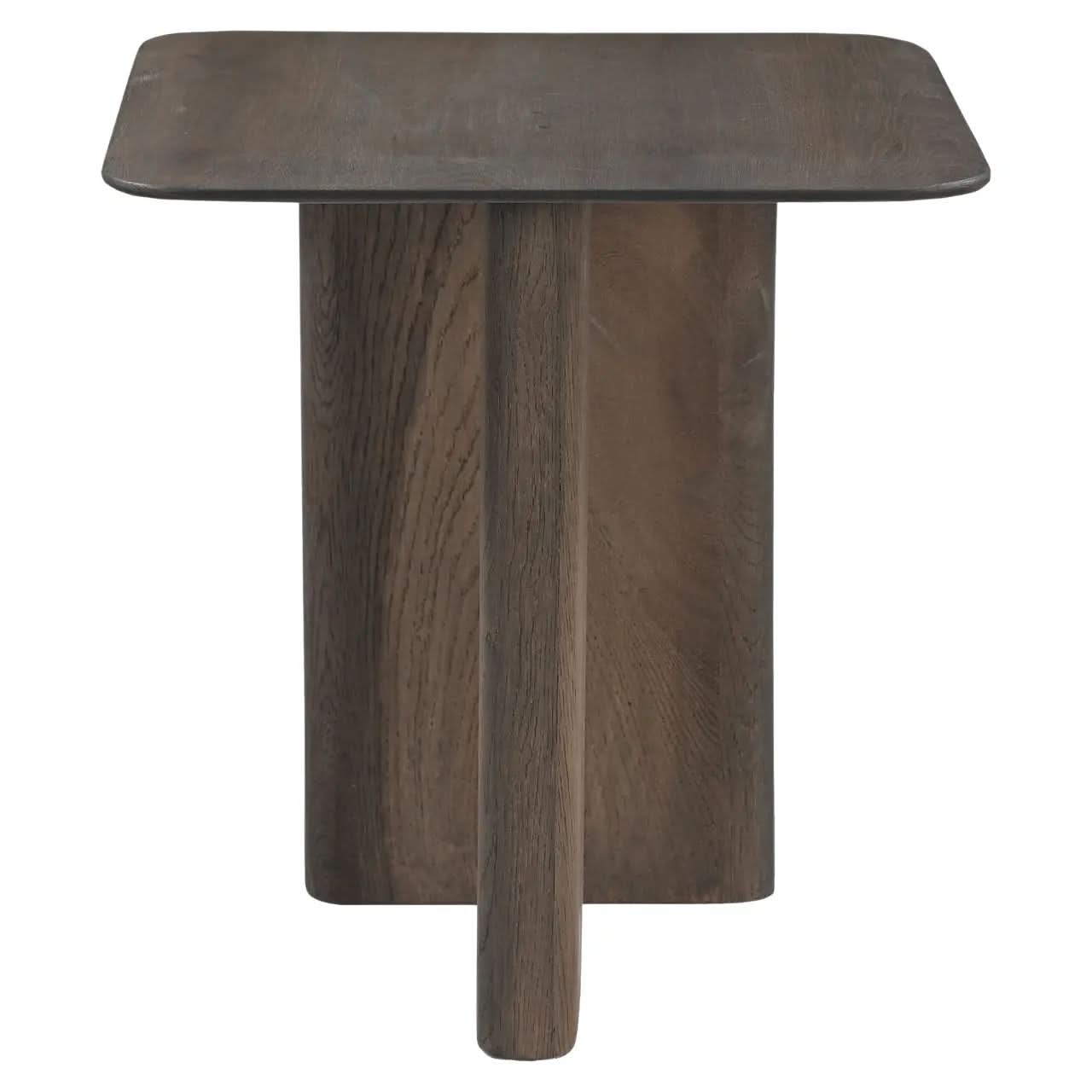 Richmond Interiors Castello Smoked Charchoal Oak Top End Table   Nicholas John Interiors
