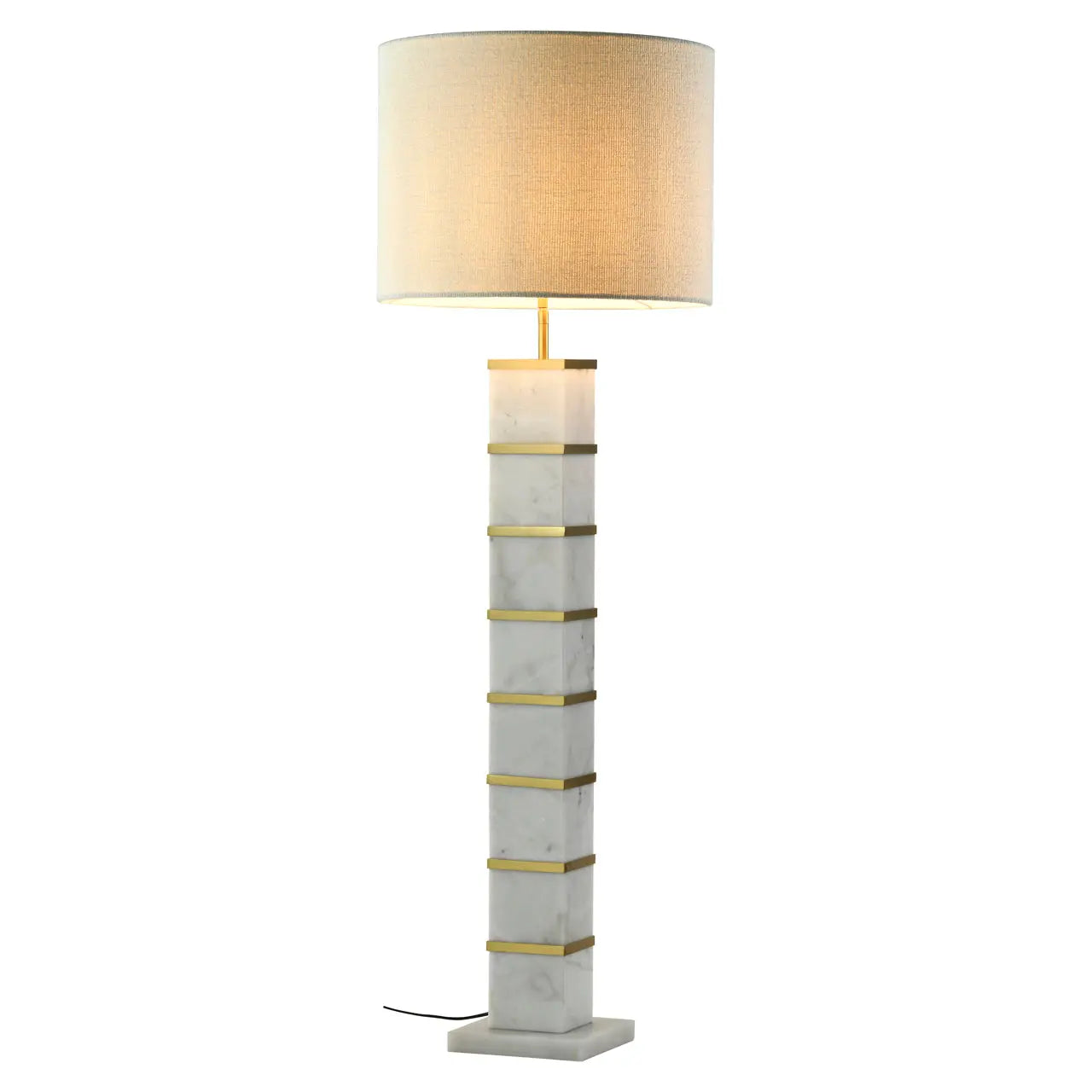 Richmond Interiors Celinae White Including Lampshade Floor Lamp   Nicholas John Interiors