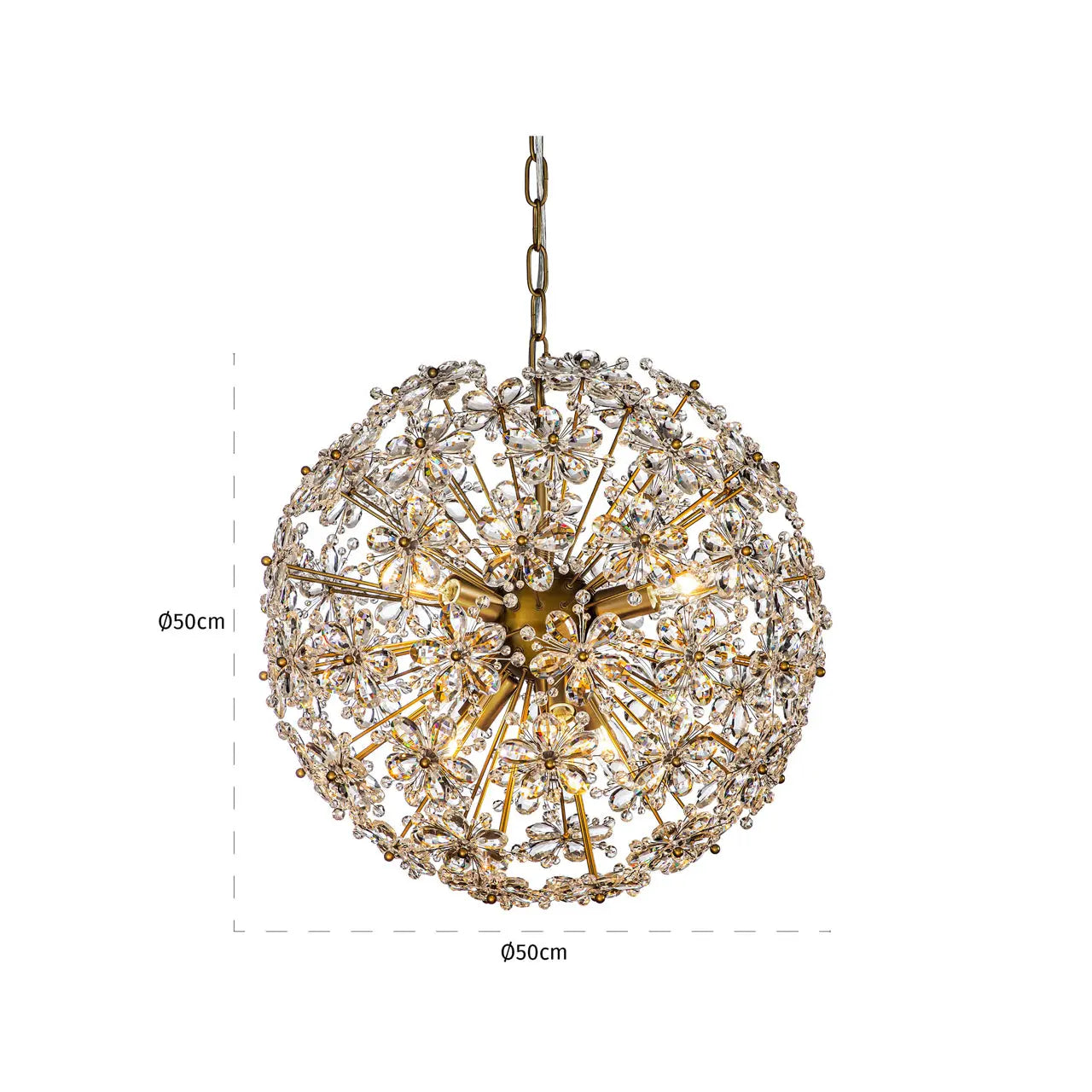 Richmond Interiors Cyntha Chandelier in Bronze