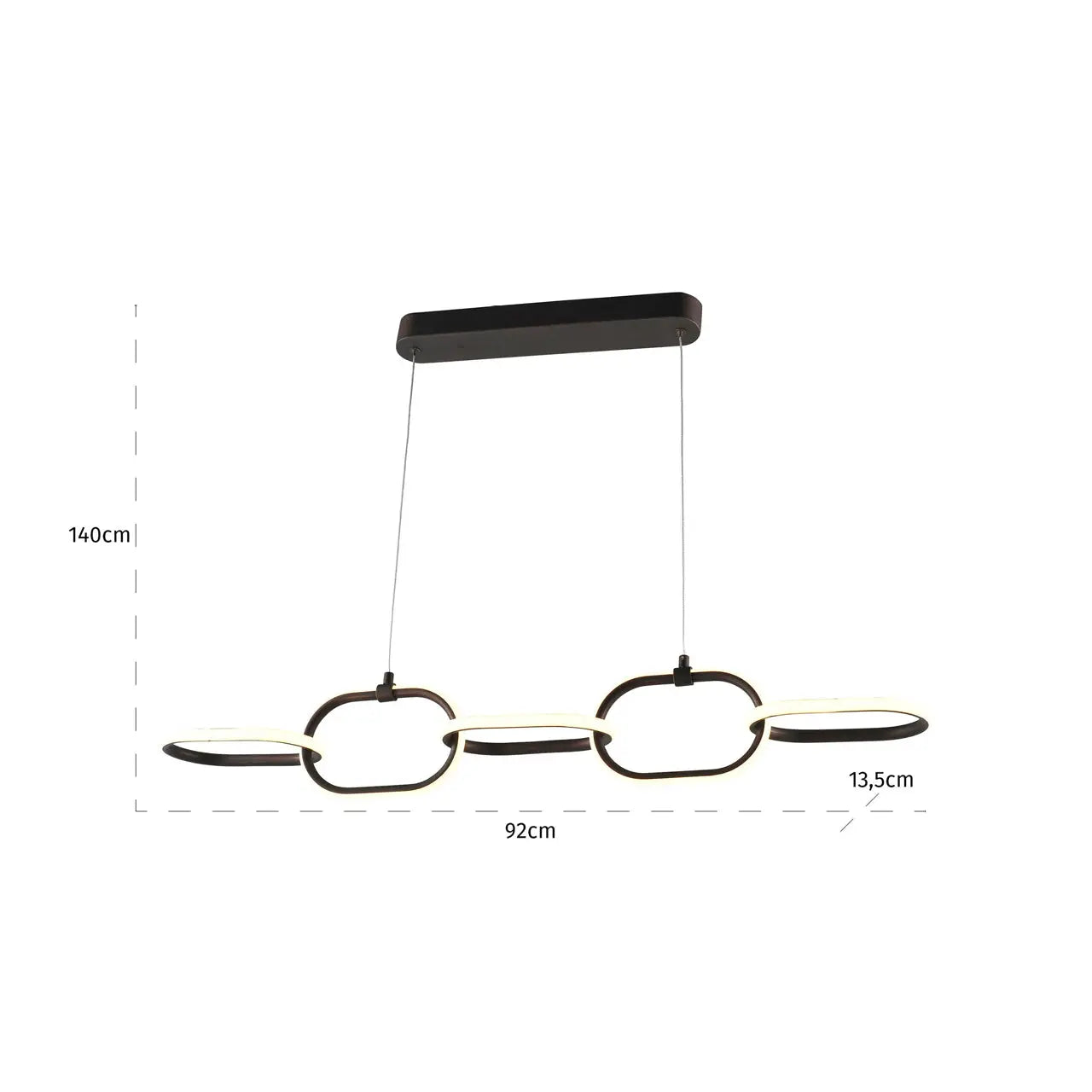 Richmond Interiors Layn Chandelier in Bronze