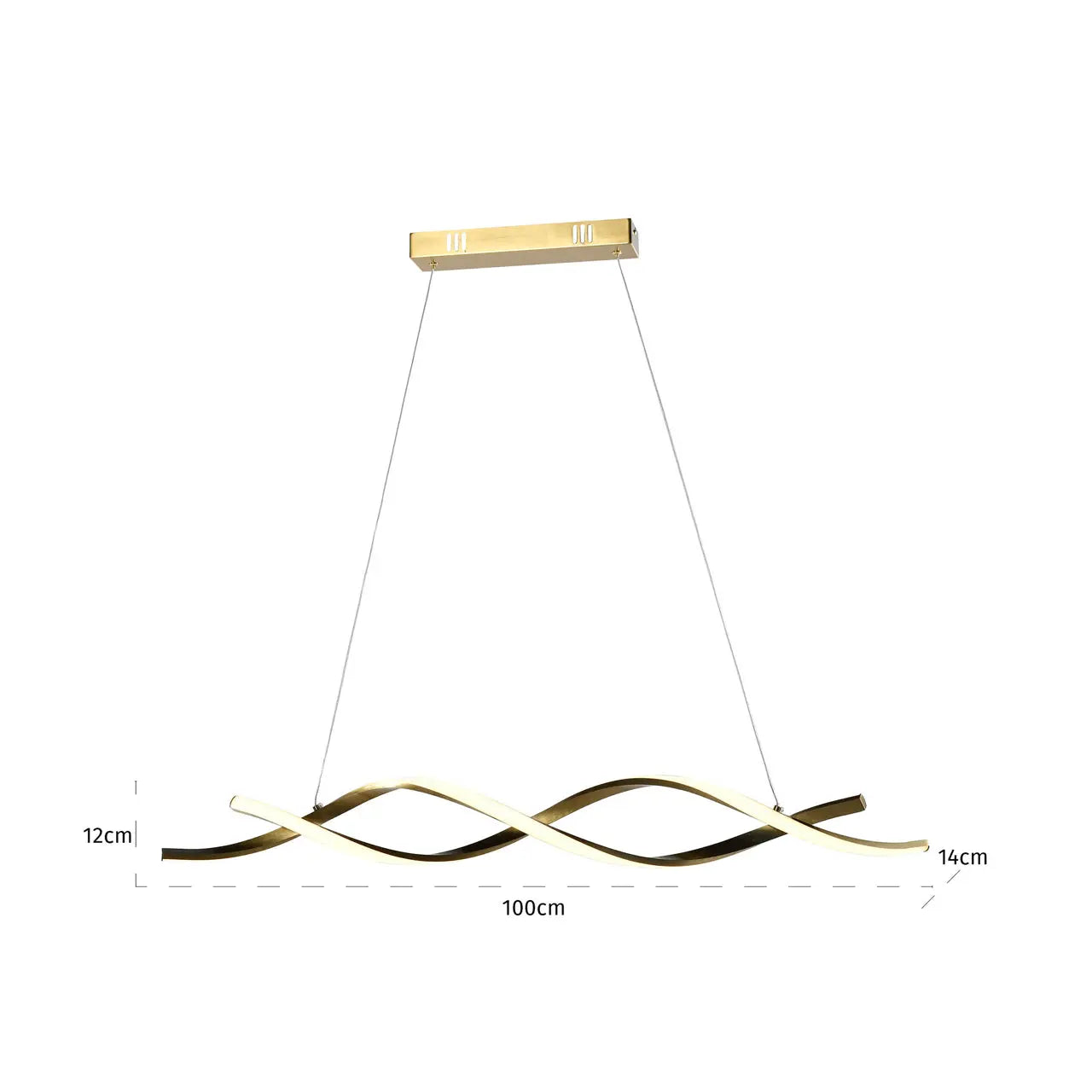 Richmond Interiors Lorine Chandelier in Brushed Gold