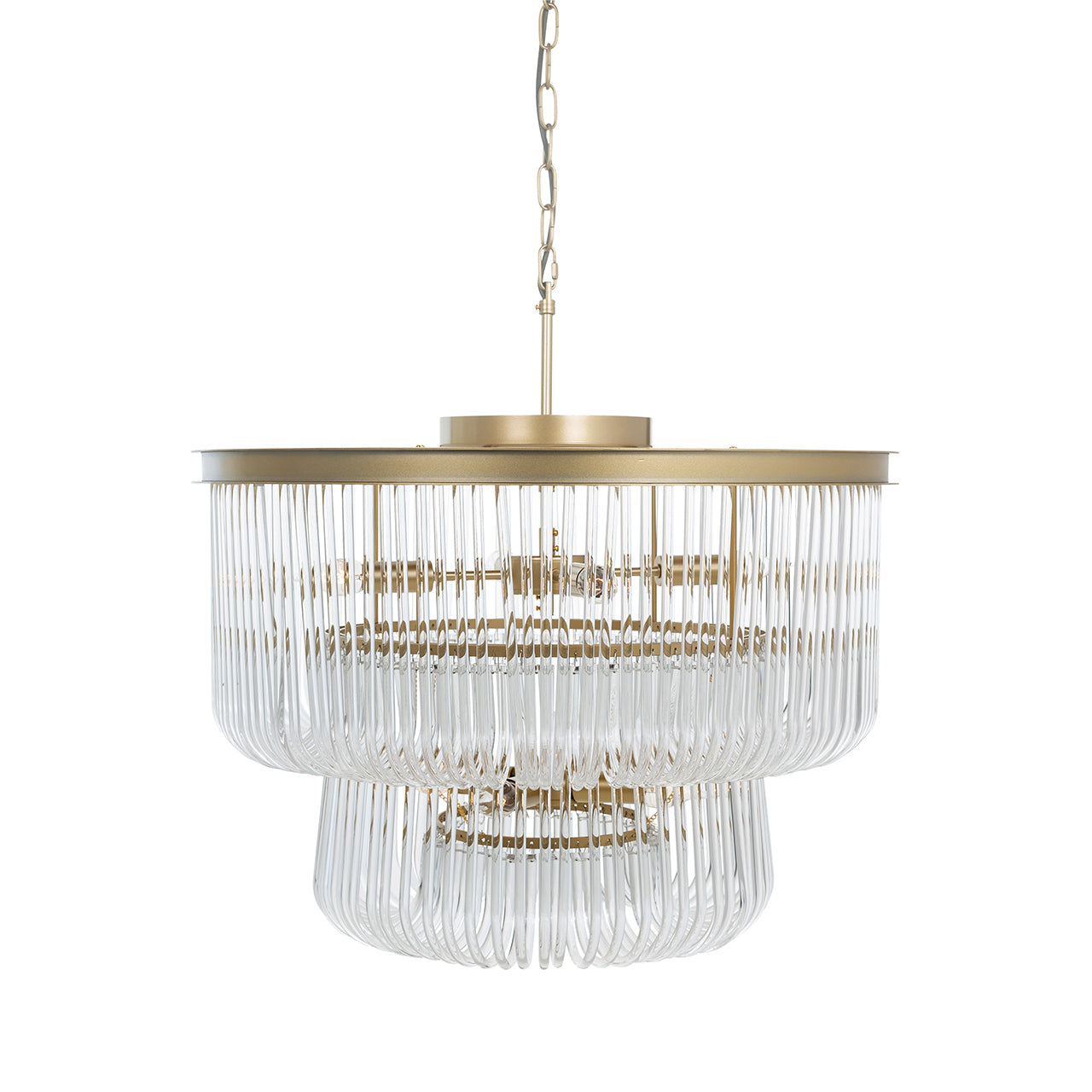 Richmond Interiors Chandelier Romy brushed gold  Nicholas John Interiors