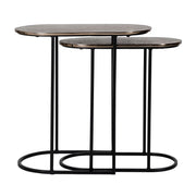 Richmond Interiors Chandon Champagne Gold End Table (Set of 2)   Nicholas John Interiors