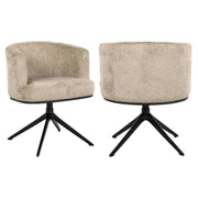 Richmond Interiors Cheyenne Swivel Dining Chair in Desert Fusion  Nicholas John Interiors