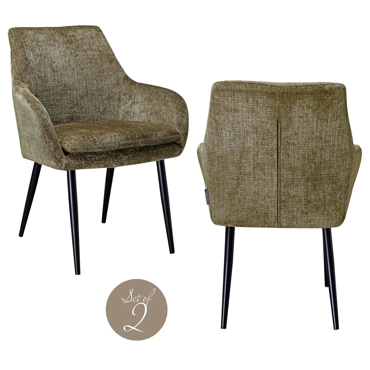 Richmond Interiors Chrissy Niagara Stone Dining Chair (Set of 2)   Nicholas John Interiors