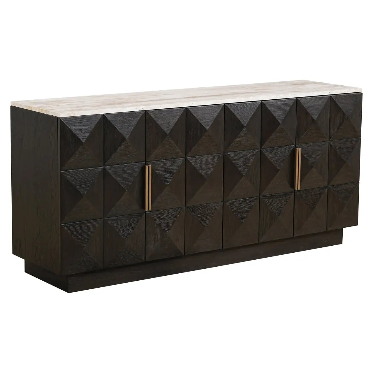 Richmond Interiors Claremont 4-Doors Sideboard in Brown  Nicholas John Interiors