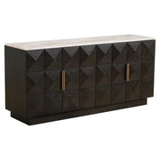 Richmond Interiors Claremont 4-Doors Sideboard in Brown  Nicholas John Interiors