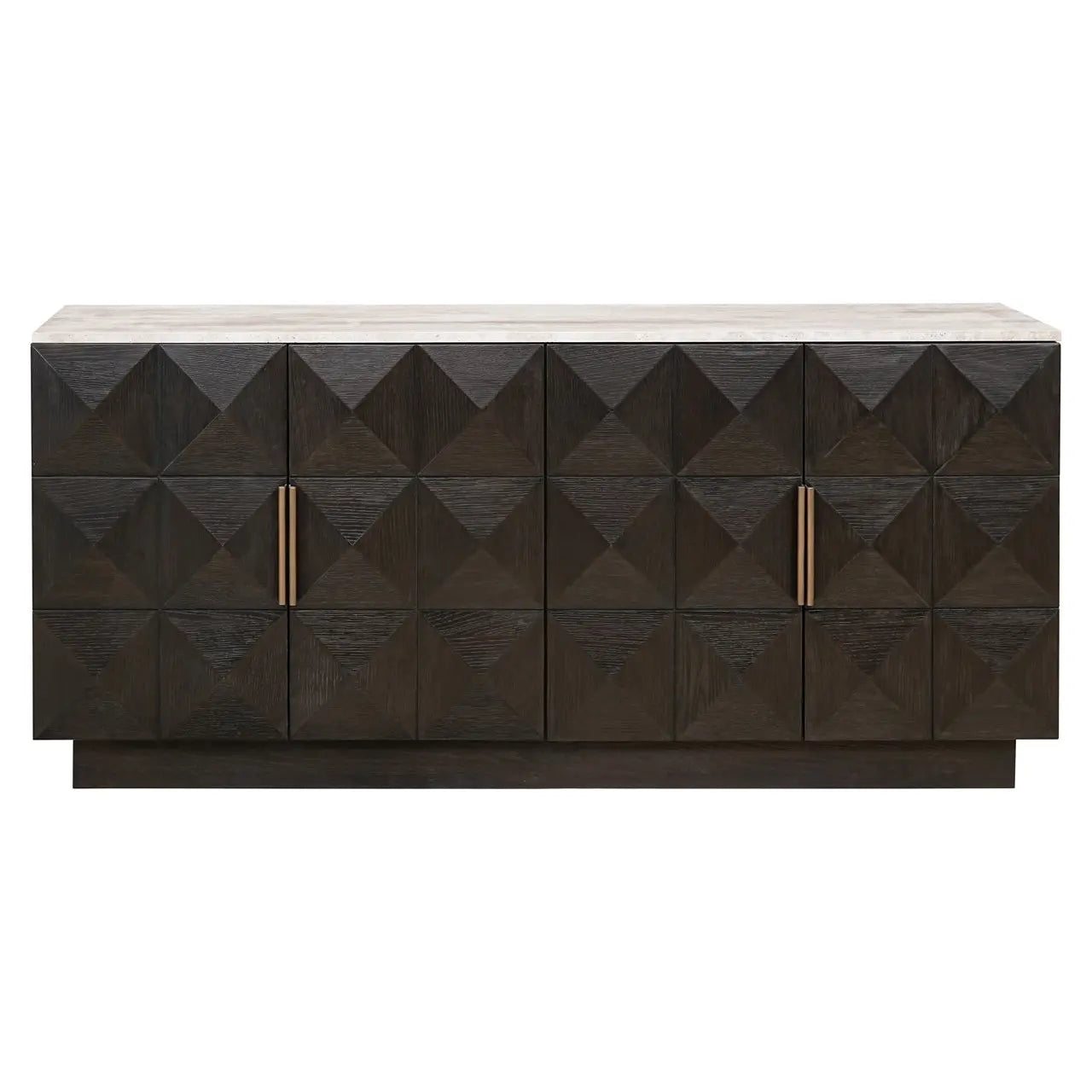 Richmond Interiors Claremont 4-Doors Sideboard in Brown  Nicholas John Interiors