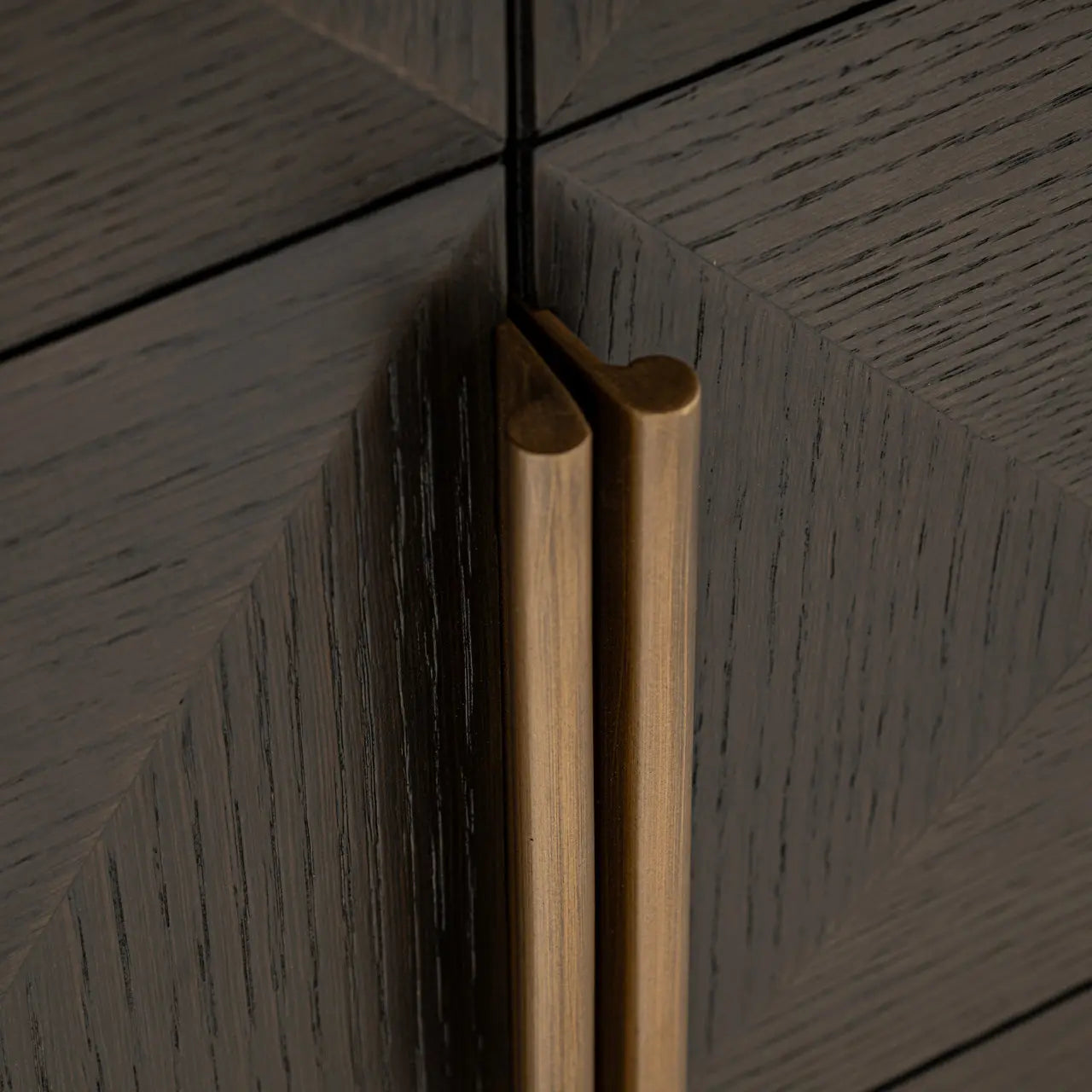 Richmond Interiors Claremont Brown 4-Doors 2-Shelves Sideboard   Nicholas John Interiors