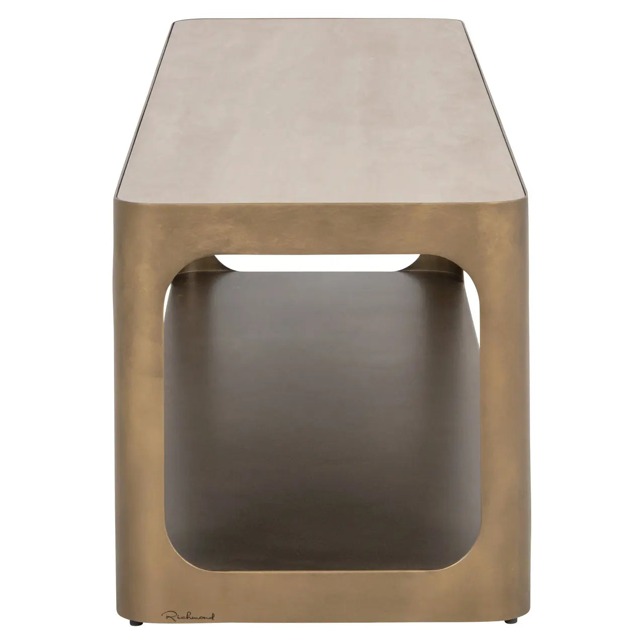 Richmond Interiors Claridge Sand 160x40cm TV Cabinet   Nicholas John Interiors