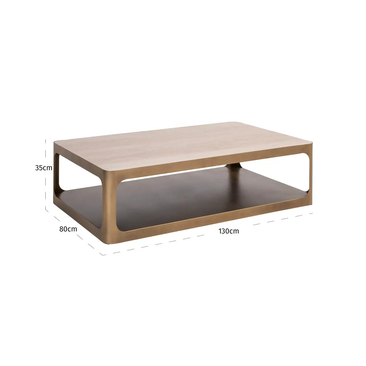 Richmond Interiors Claridge Sand Coffee Table   Nicholas John Interiors