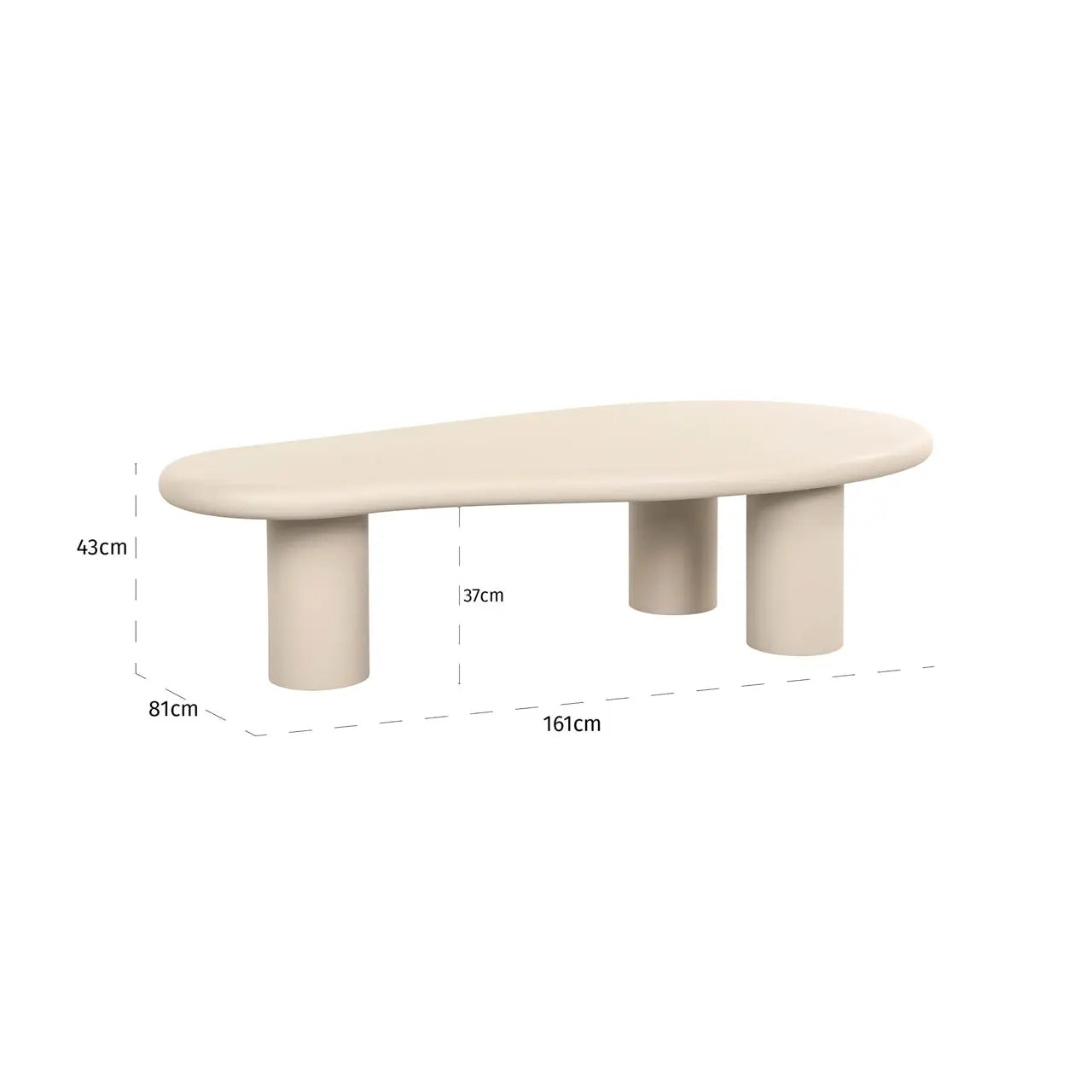 Richmond Interiors Clayton Coffee Table in Beige   Nicholas John Interiors