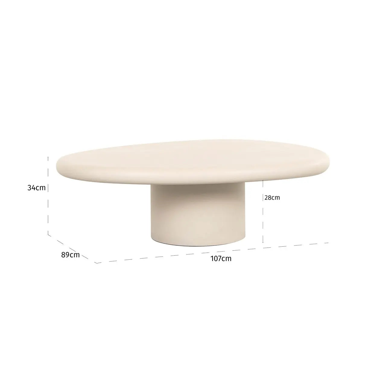 Richmond Interiors Clayton Coffee Table in Beige   Nicholas John Interiors