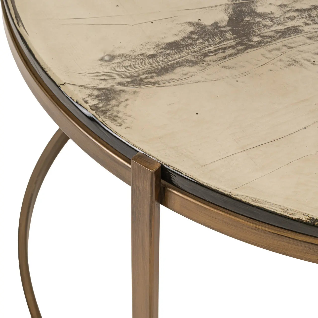 Richmond Interiors Cleo Set of 2 Coffee Table in Gold  Nicholas John Interiors