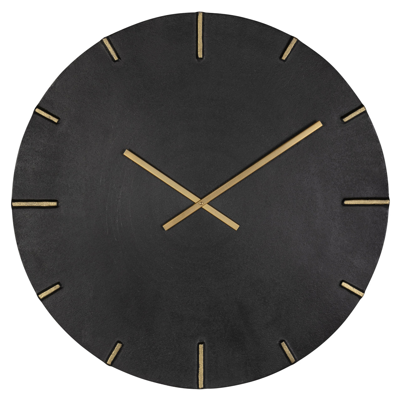 Richmond Interiors Clock Bilal black/gold  Nicholas John Interiors