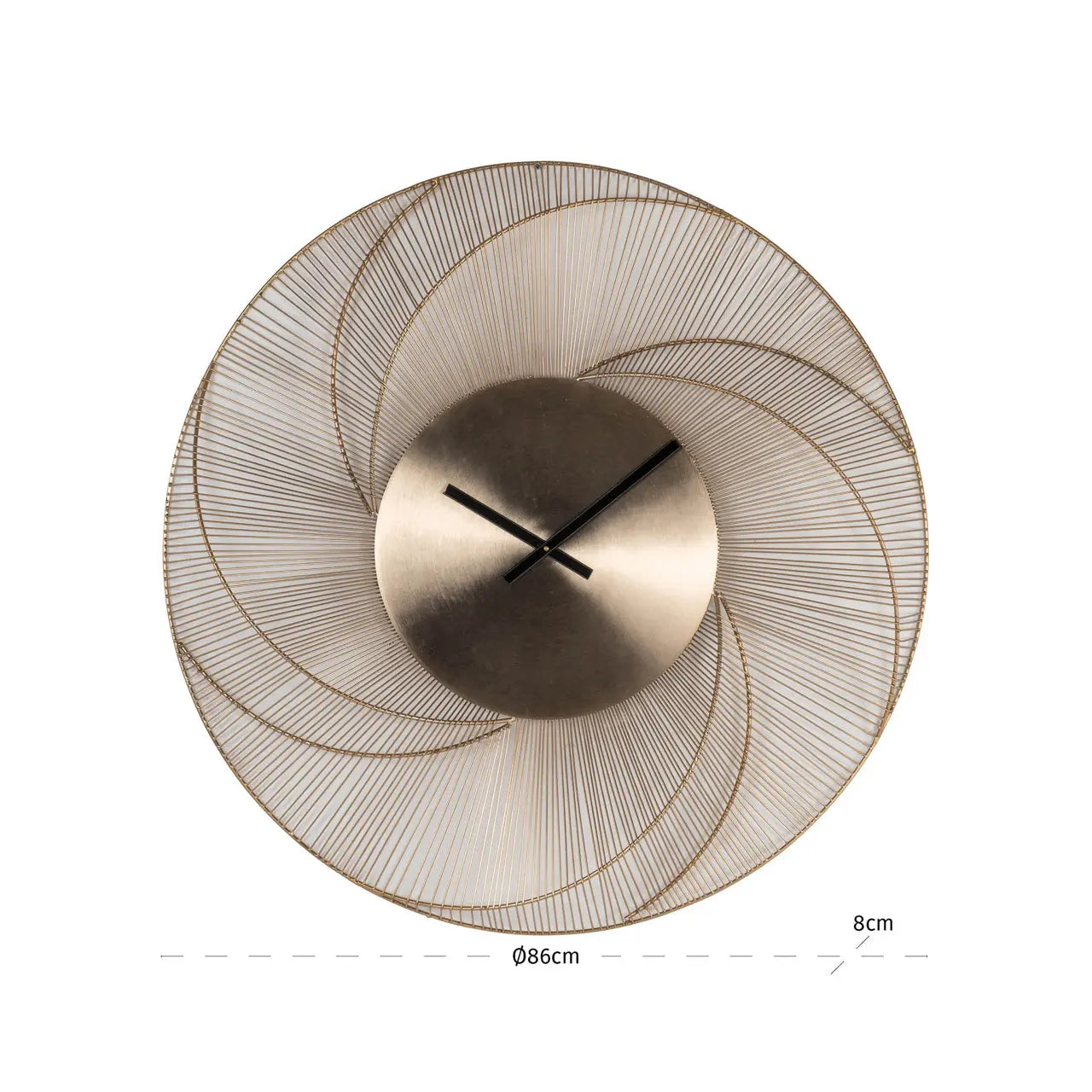 Richmond Interiors Clock Denver gold   Nicholas John Interiors