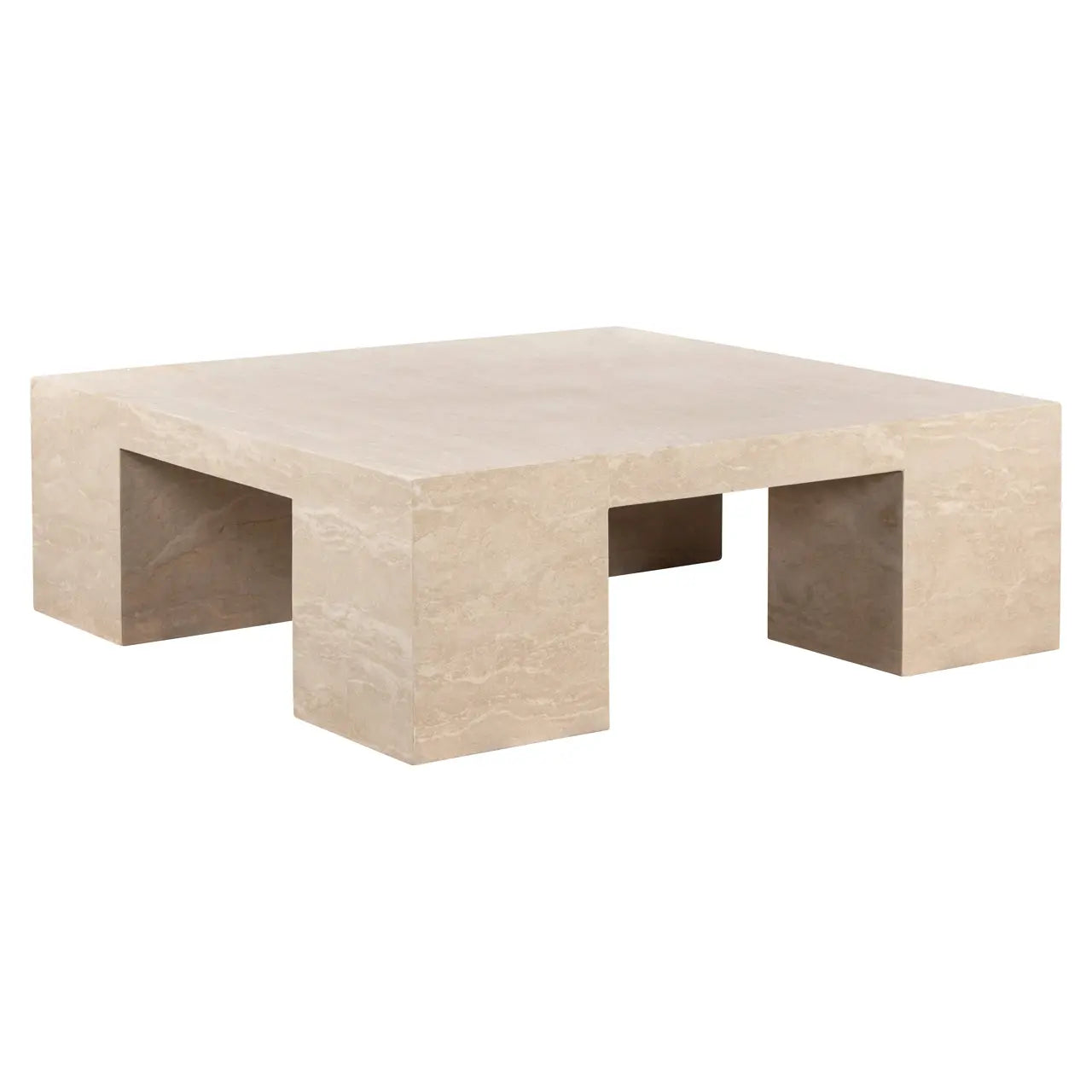 Richmond Interiors Biltmore Square Coffee Table in Beige